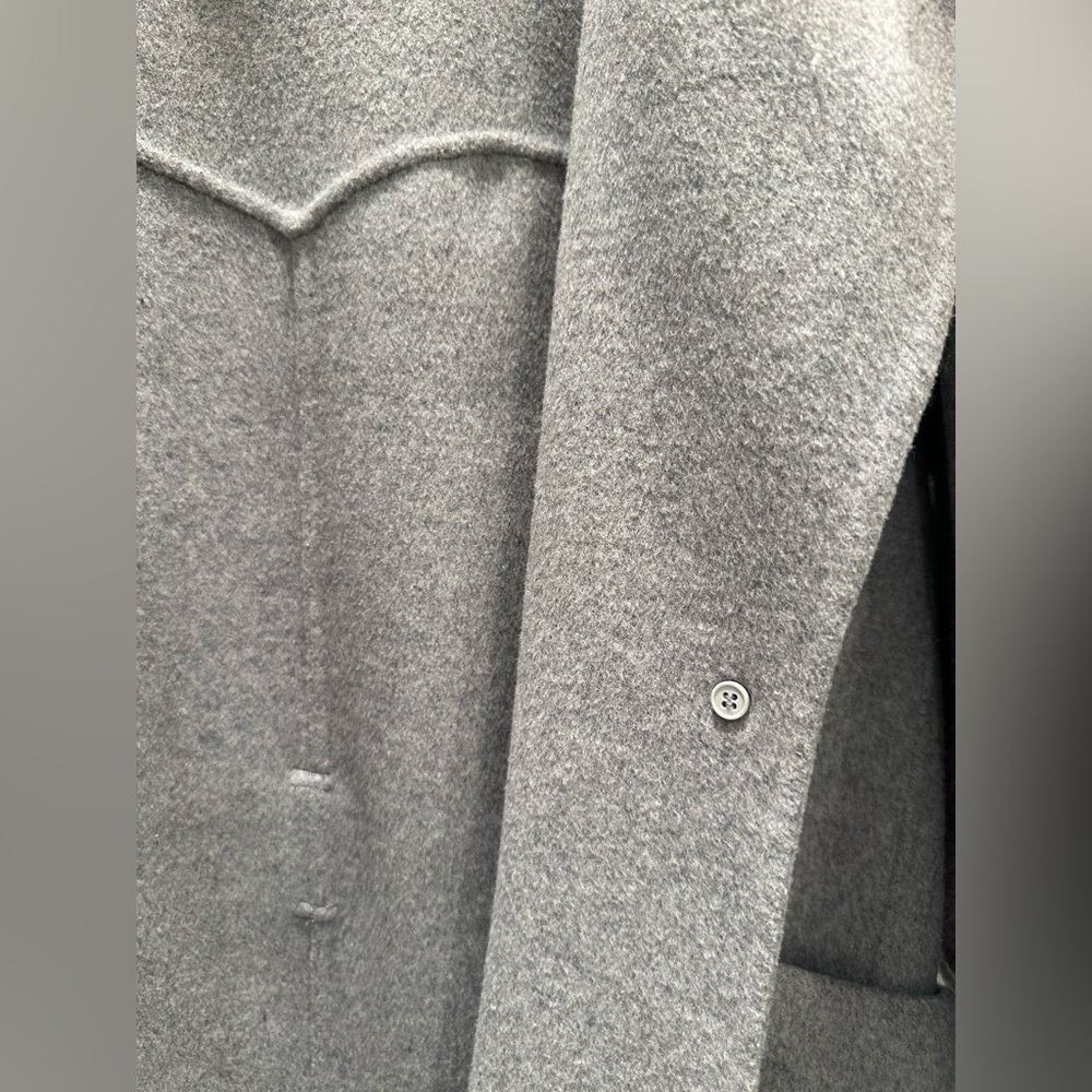 All Saints Grey Wool Belted Coat – US 4 - Picture 7 of 12